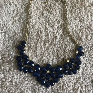 Francesca’s navy statement necklace